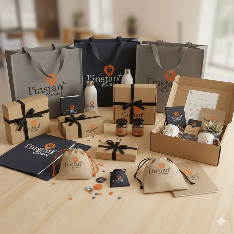 Packs cadeaux et goodie bags événementiels personnalisés